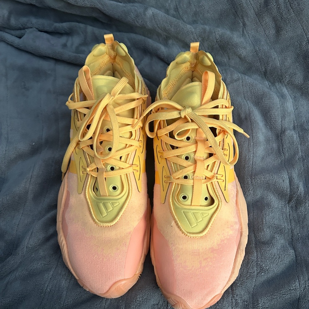 Yellow and Pink Sneakers